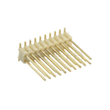 Pitch 1.50mm 180° 双排 SMT 单塑排针 PC5.5 2X10Pin 米白色
 镀雾锡